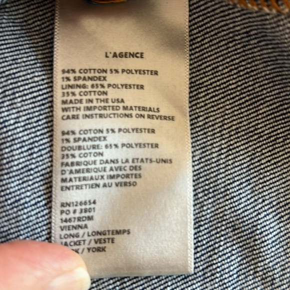 19. L’AGENCE Denim Jacket/Dress - Picture 10 of 13